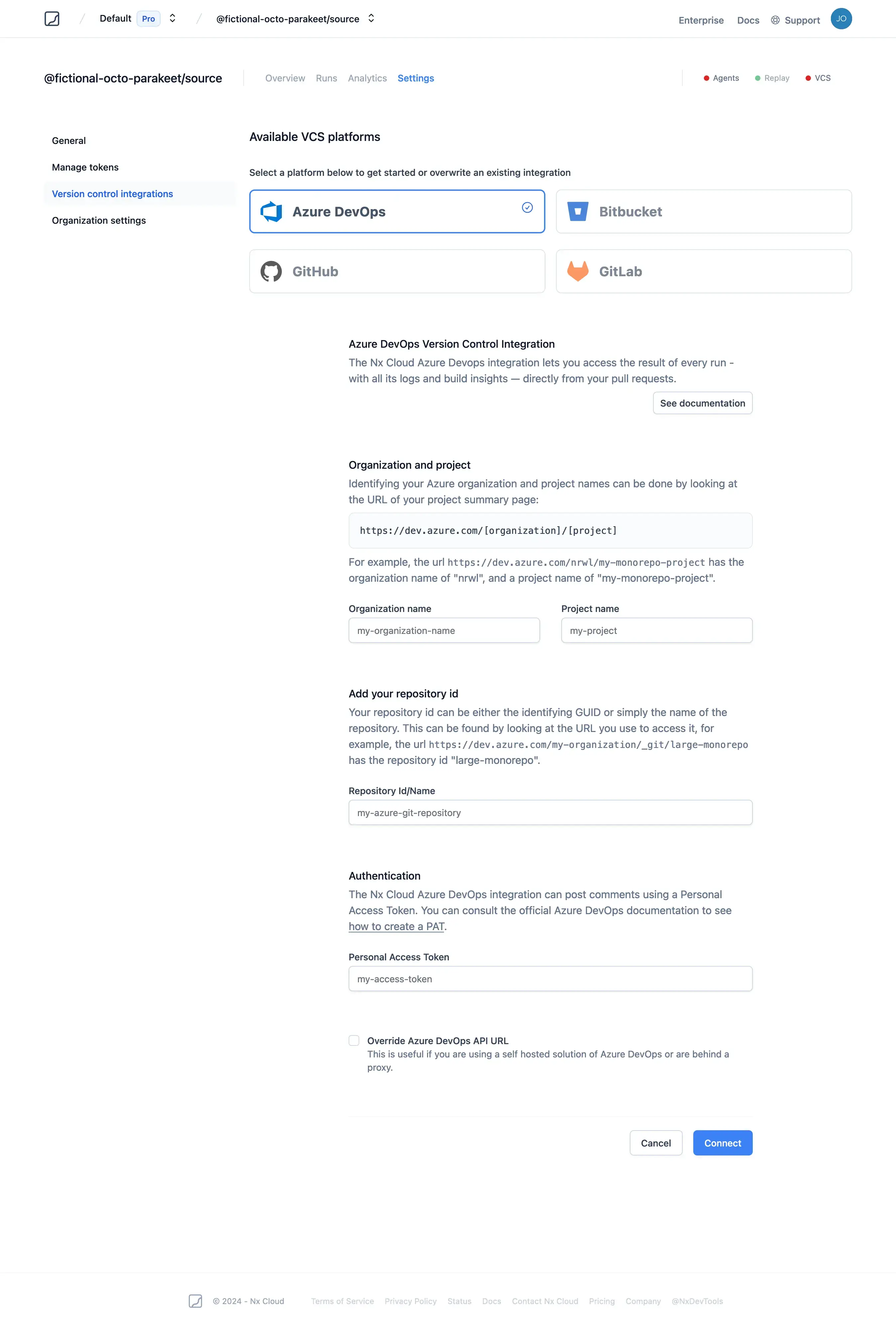 Add Azure DevOps Repository